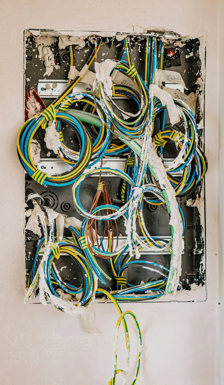 Cableado de una instalación eléctrica durante una reforma